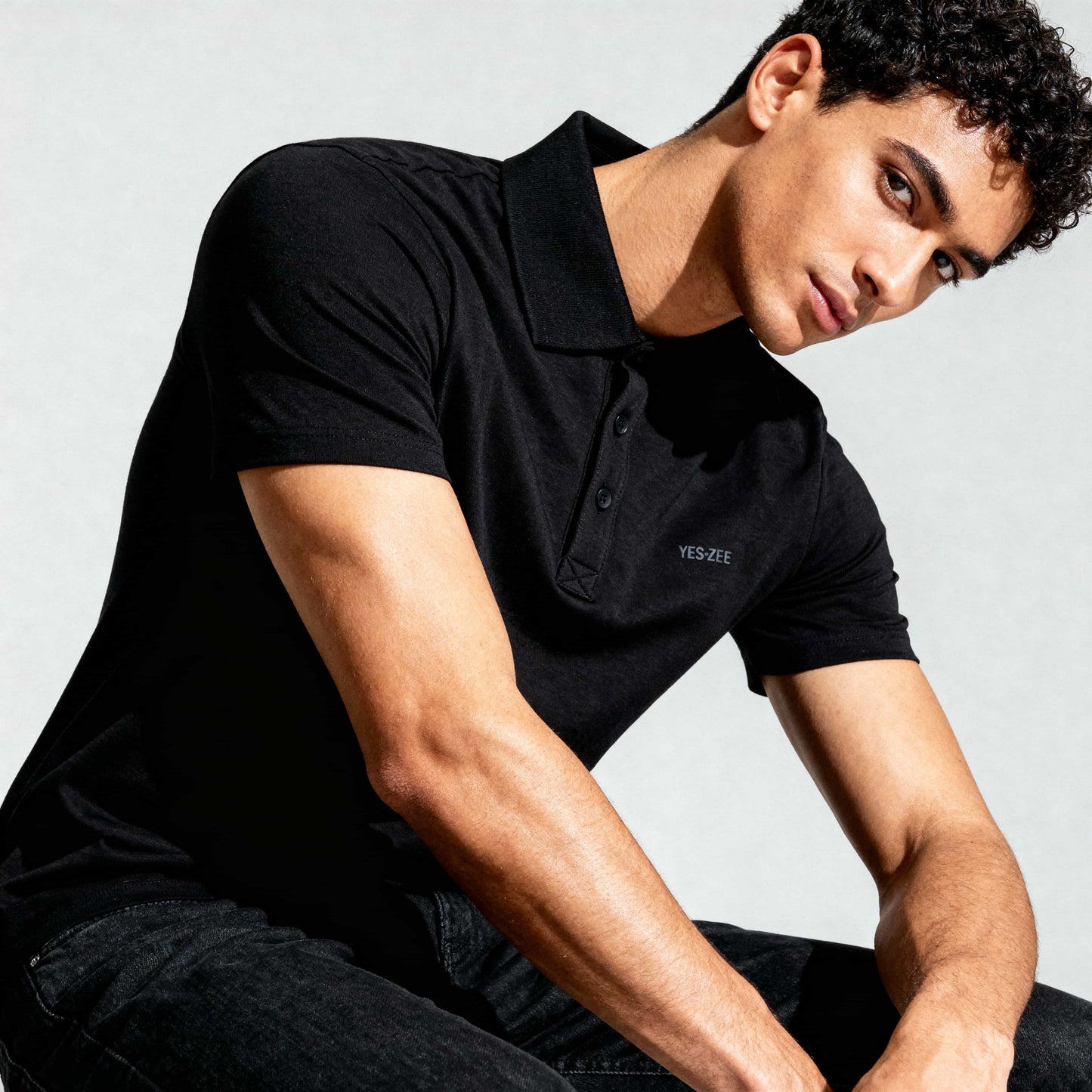 Polo Homem Yes Zee Preto