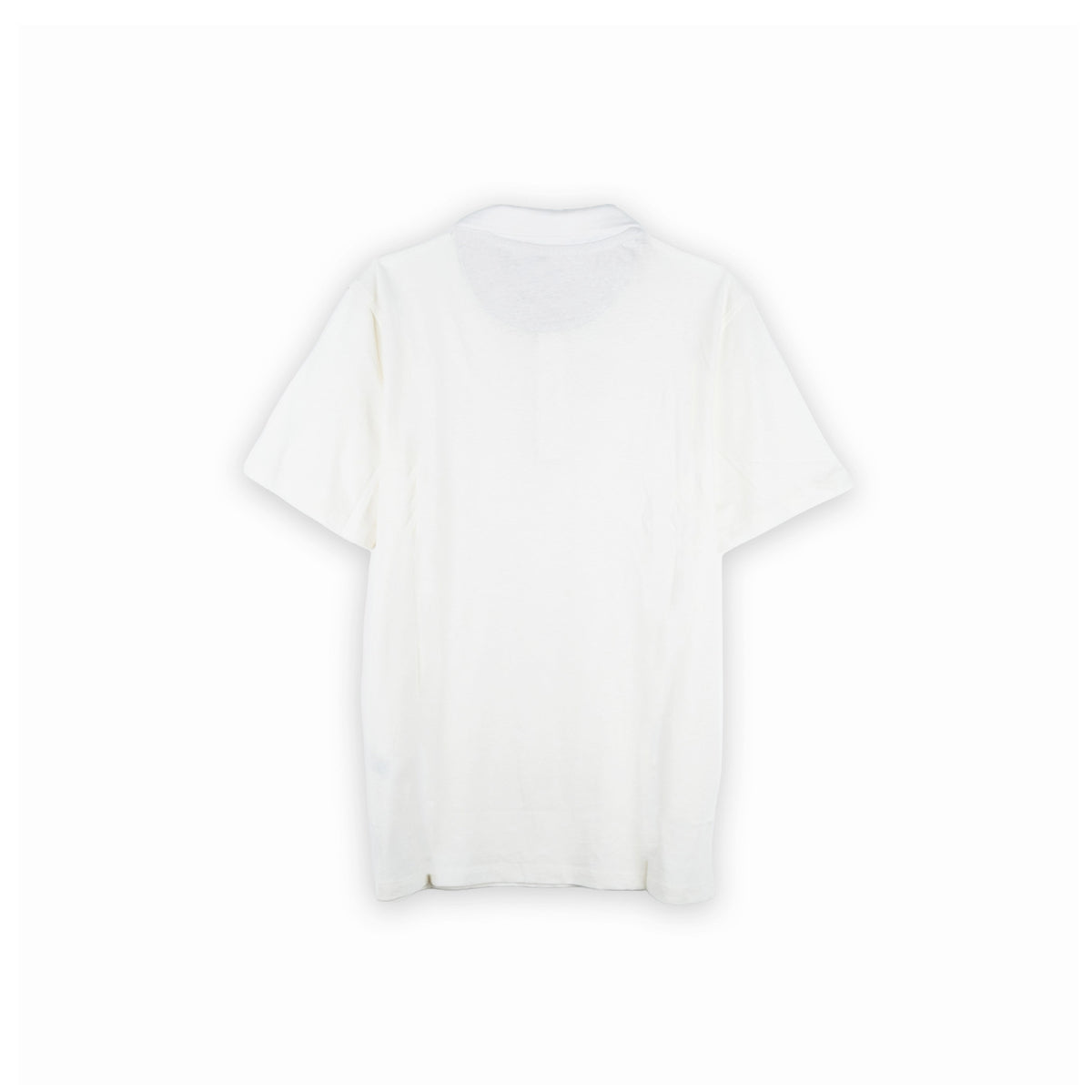 Polo Homem Yes Zee Branco com Botões Contrastantes