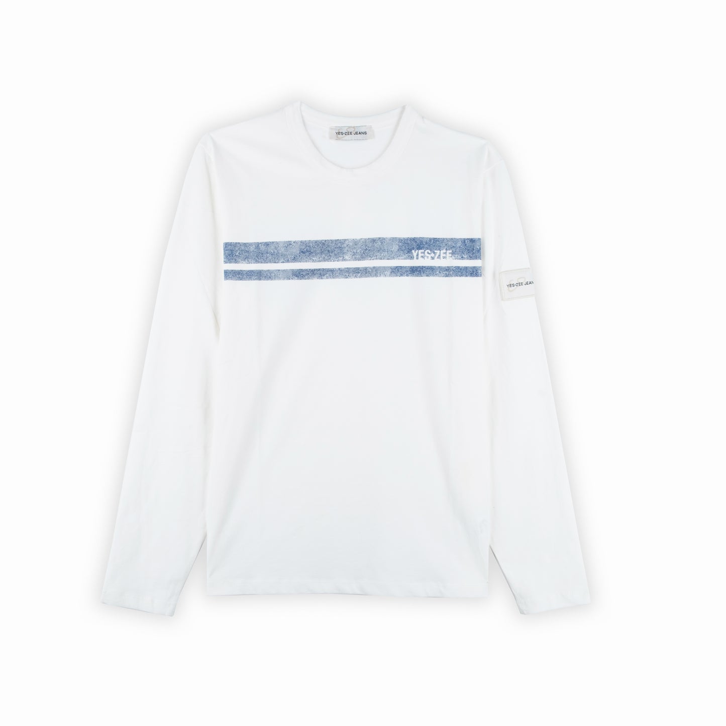 Camisola Homem Yes Zee Branca com Faixa Frontal com Logo