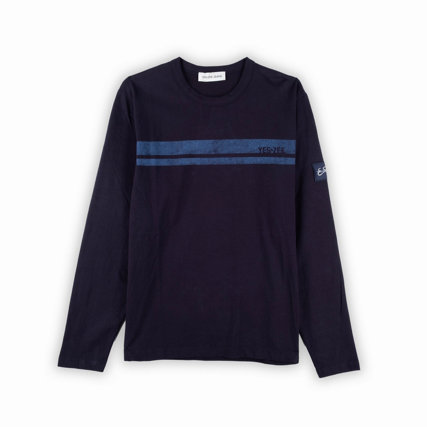 Camisola Homem Yes Zee Azul Escuro com Faixa Frontal com Logo