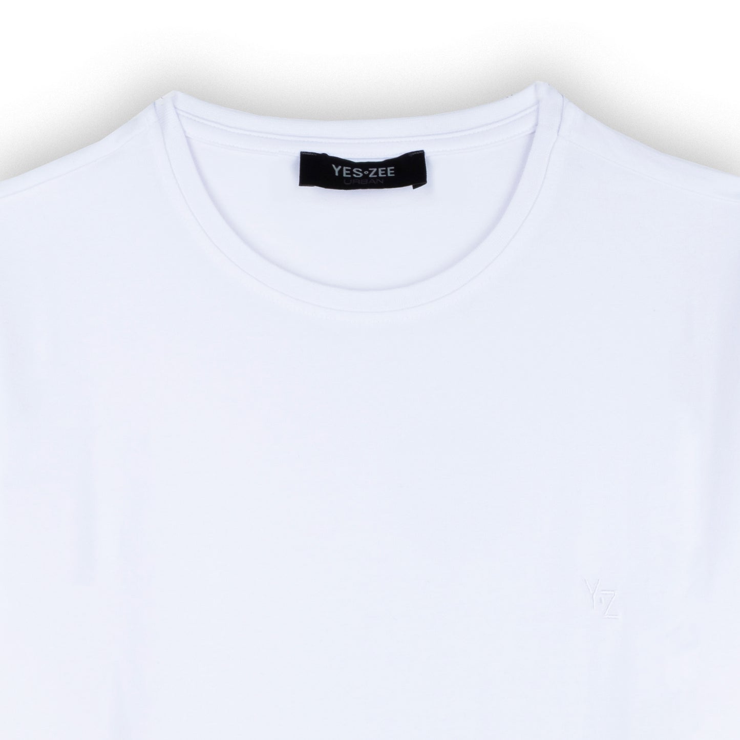 T-Shirt Homem Yes Zee Branca com Estilo Casual