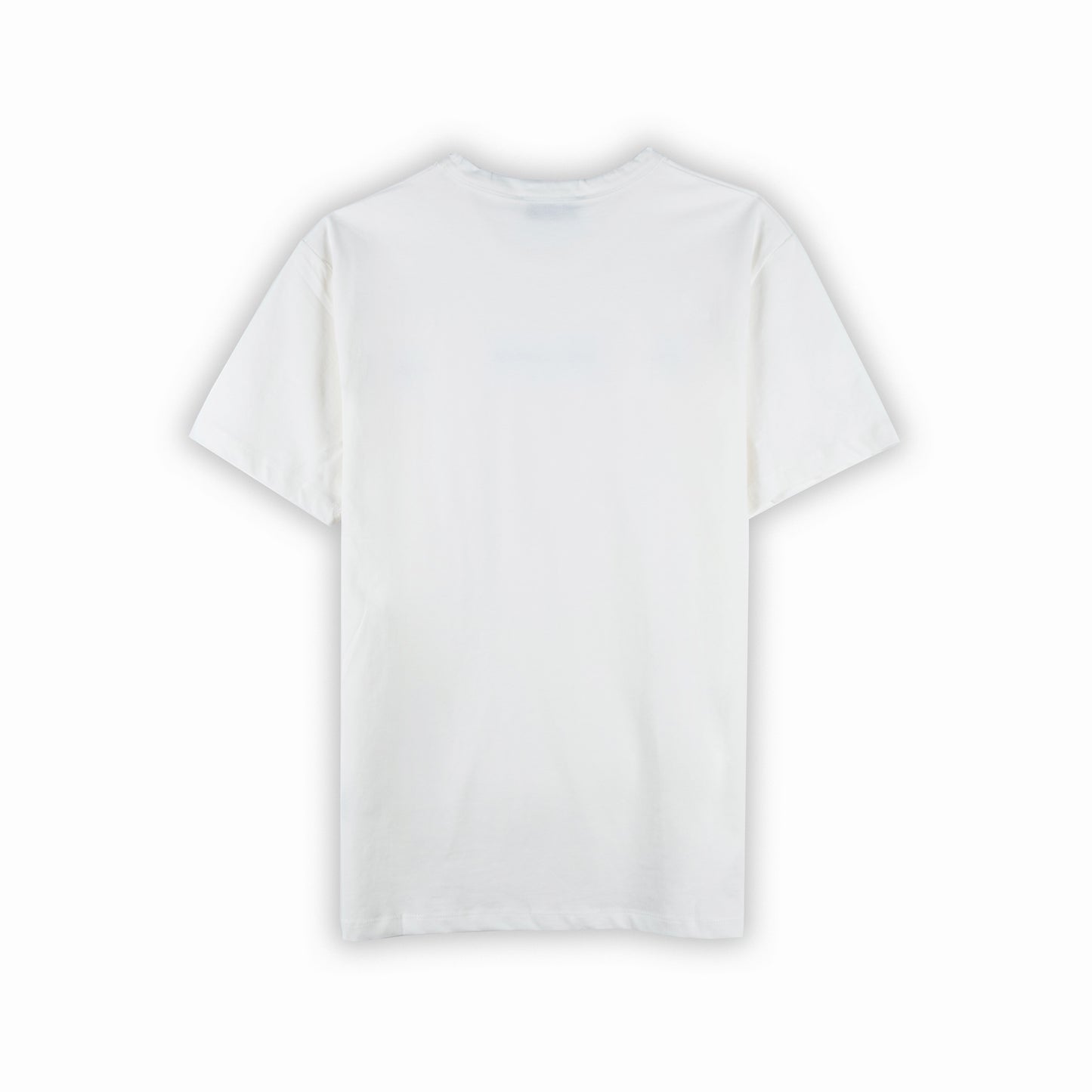 T-shirt Homem Yes Zee Branca com Detalhes Minimalistas