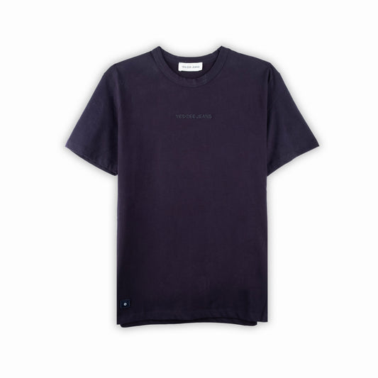 T-shirt Homem Yes Zee Preta com Logo Discreto