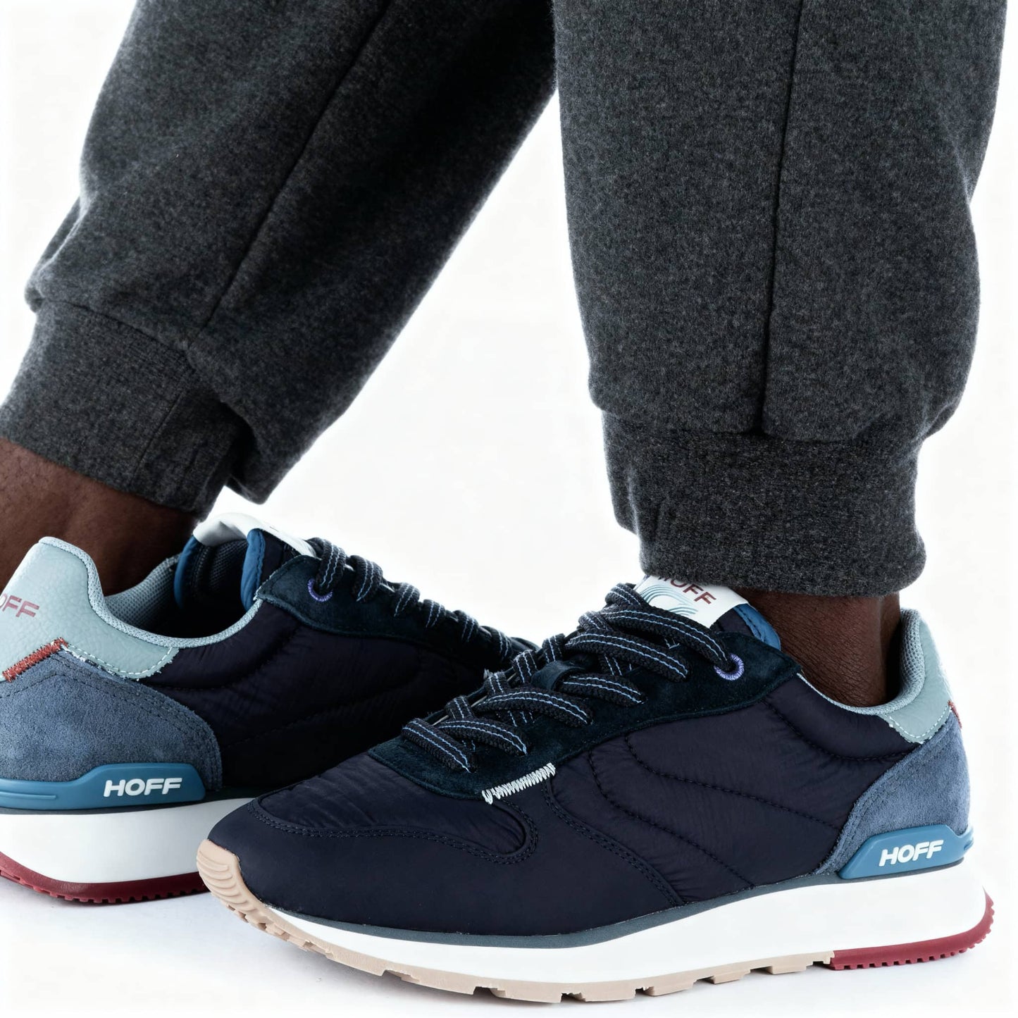 Ténis Homem Hoff Trackfield Preto Detalhes Modernos