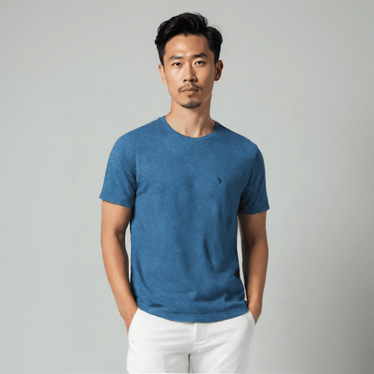 T-Shirt de homem azul US POLO