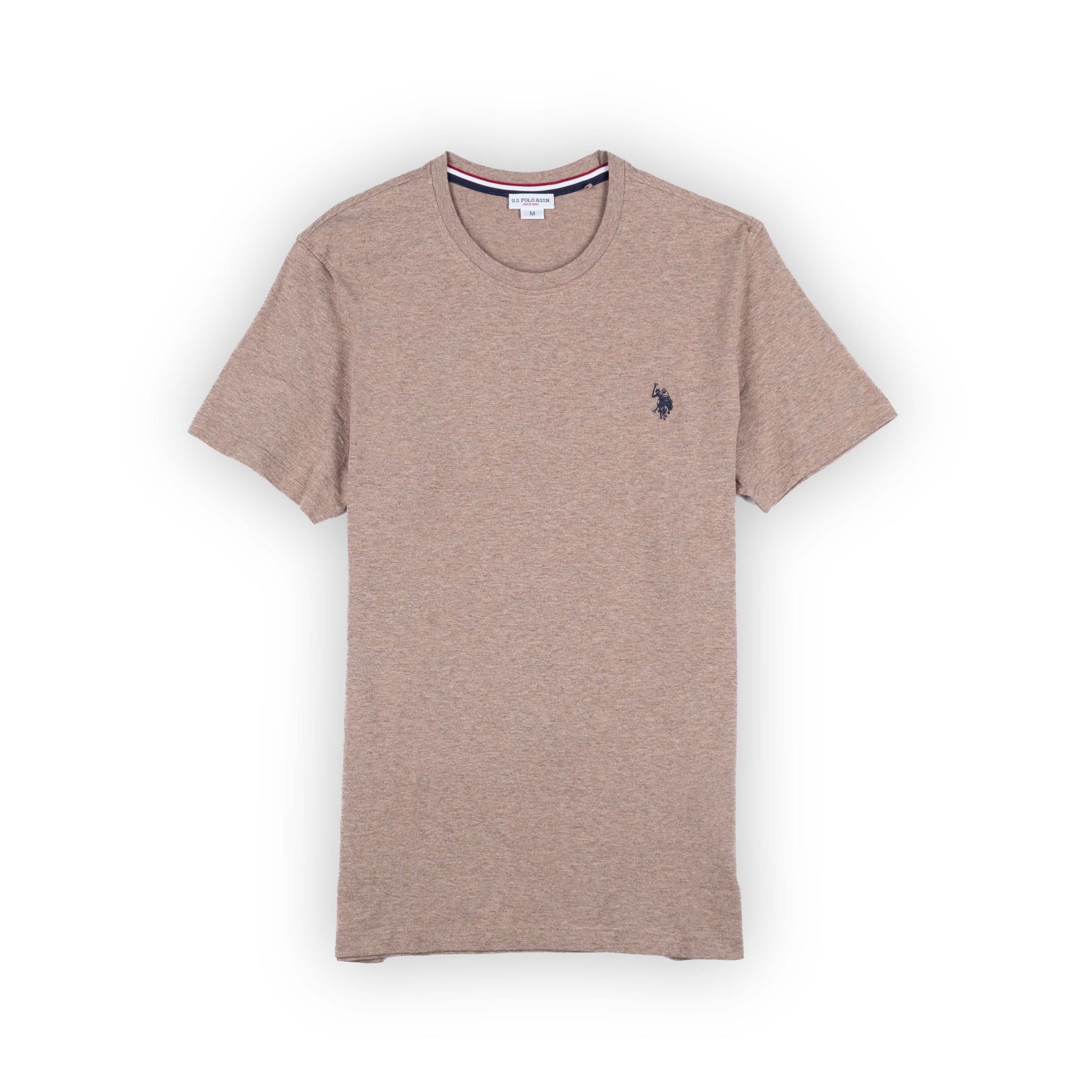 T-Shirt de Homem Bege US POLO – Estilo Clássico e Conforto Diário