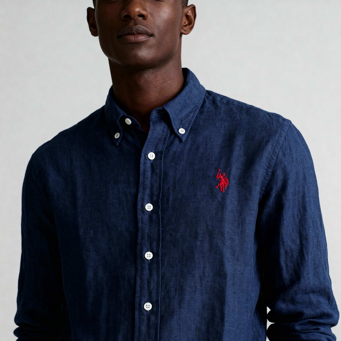 Camisa Us Polo Homem Azul