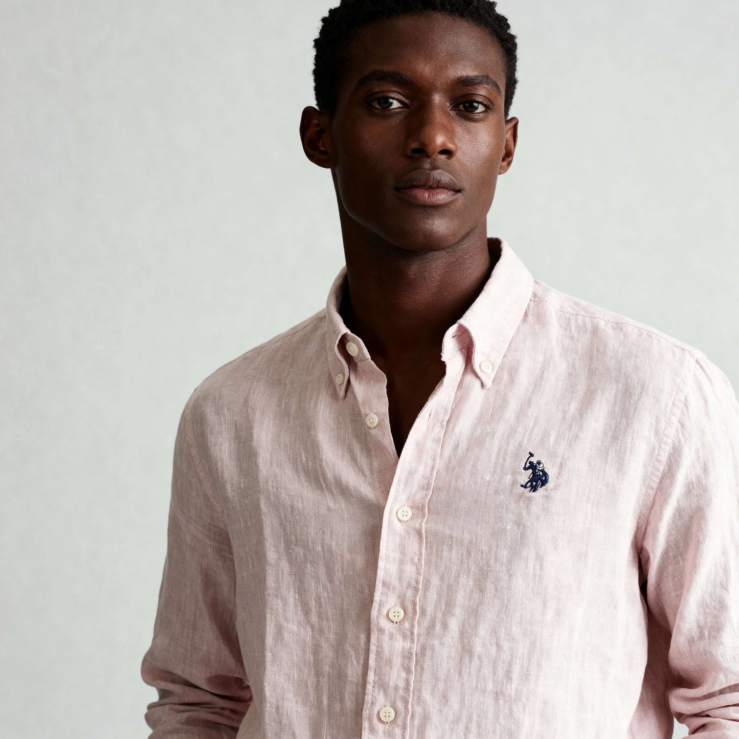 Camisa Us Polo Homem Bege