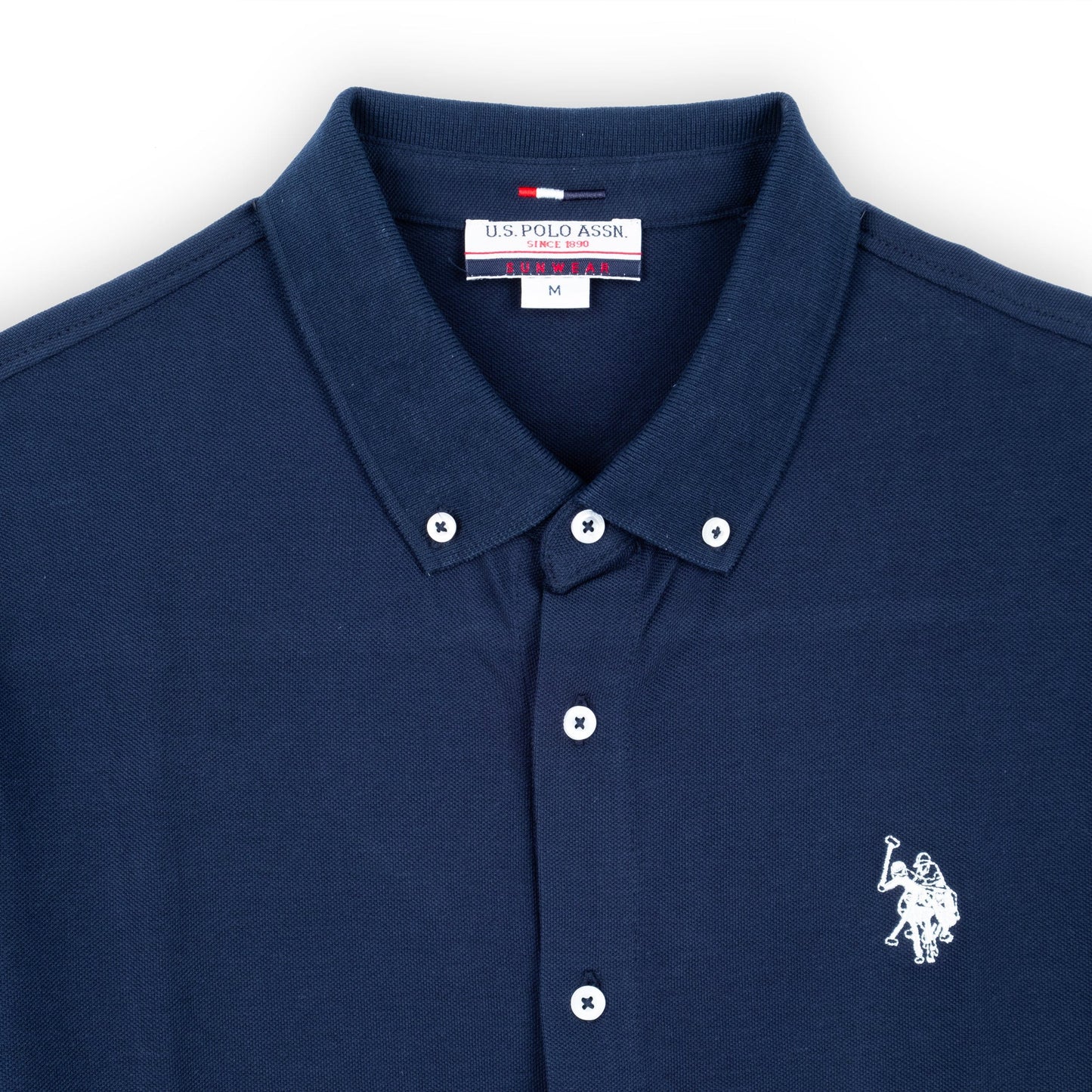 Camisa Manga Curta Homem US Polo Azul Marinho