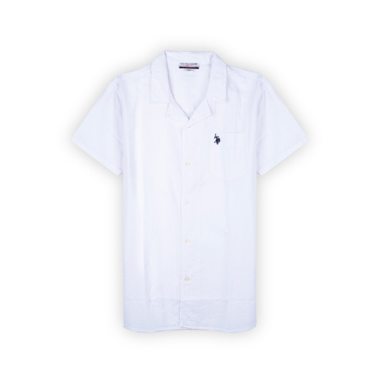 Camisa Us Polo Homem Branca com Bolso
