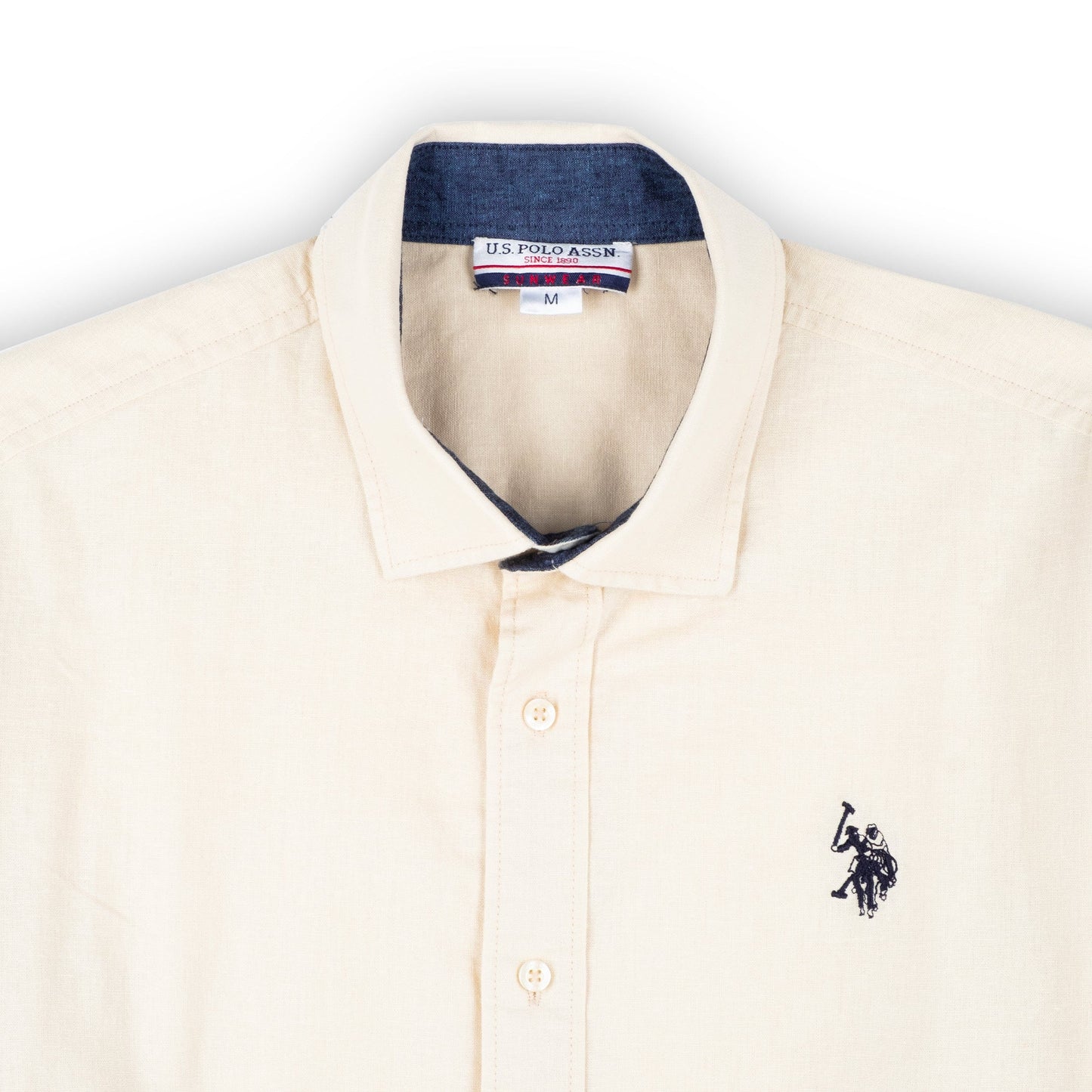 Camisa Us Polo Homem Bege