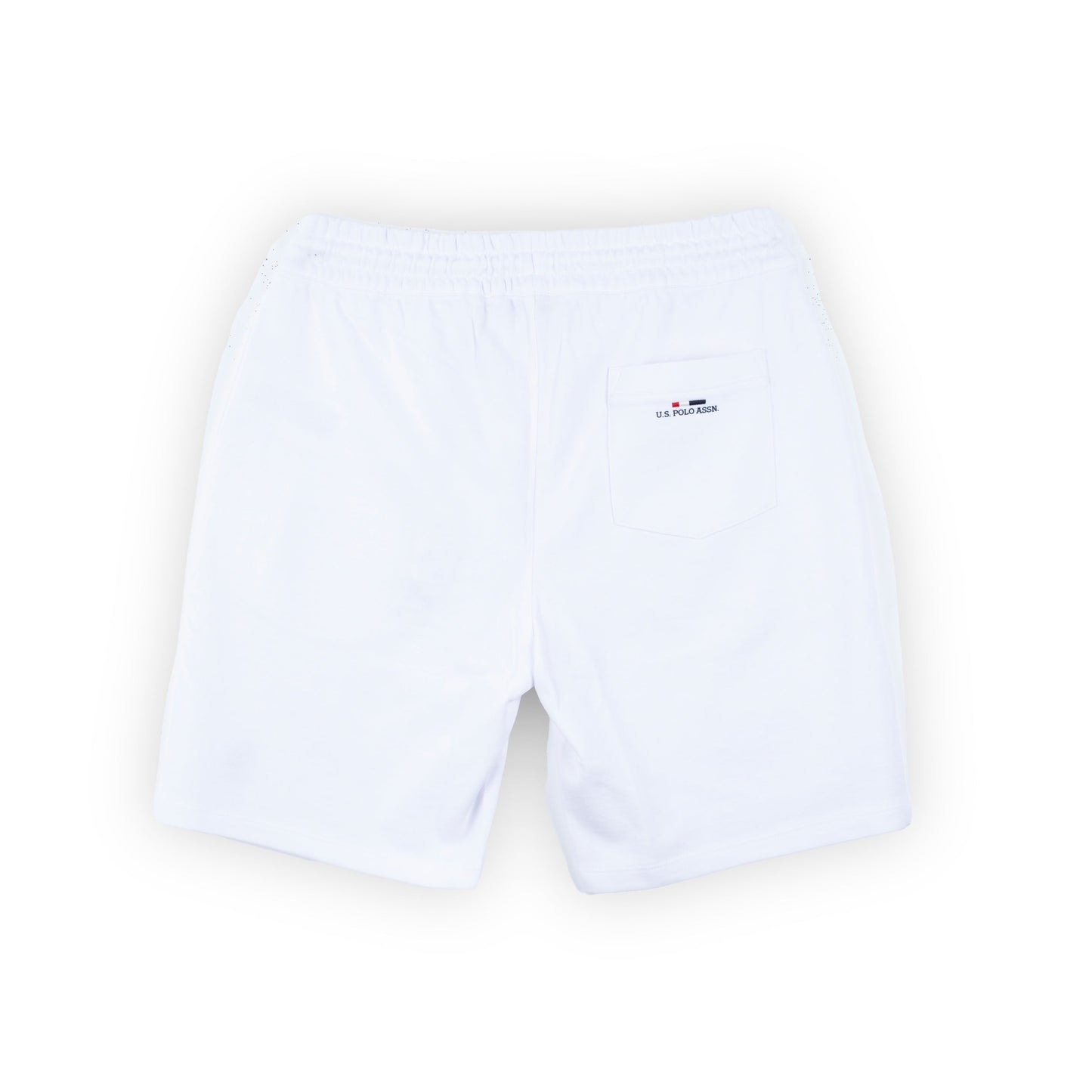 Calções Treino Homem US Polo Brancos com Logótipo Azul