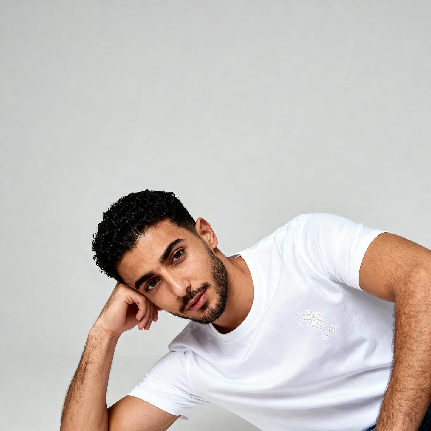 T-Shirt Homem Us Polo Homem Branca