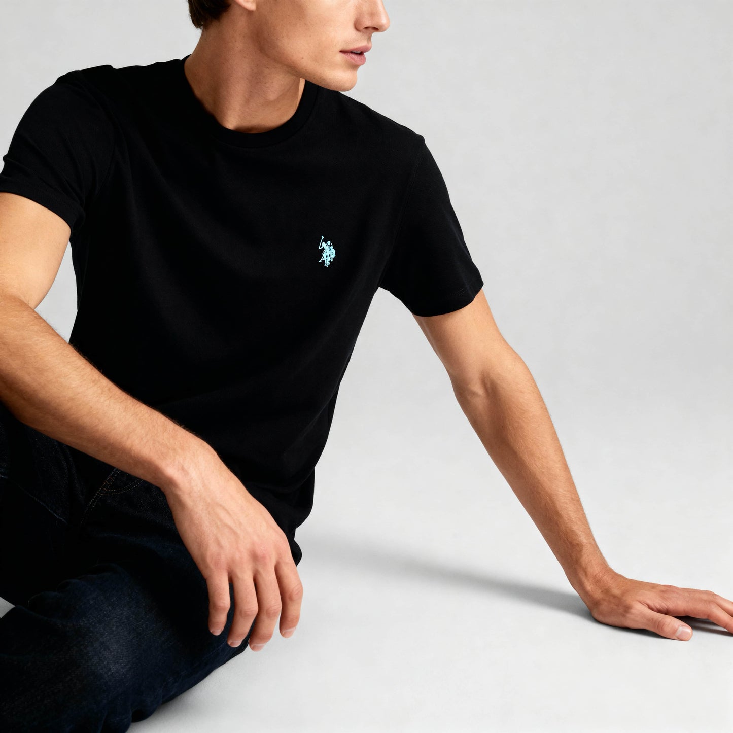 T-Shirt Homem Us Polo Homem Preta