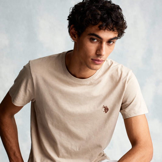 T-Shirt Homem Us Polo Homem Bege