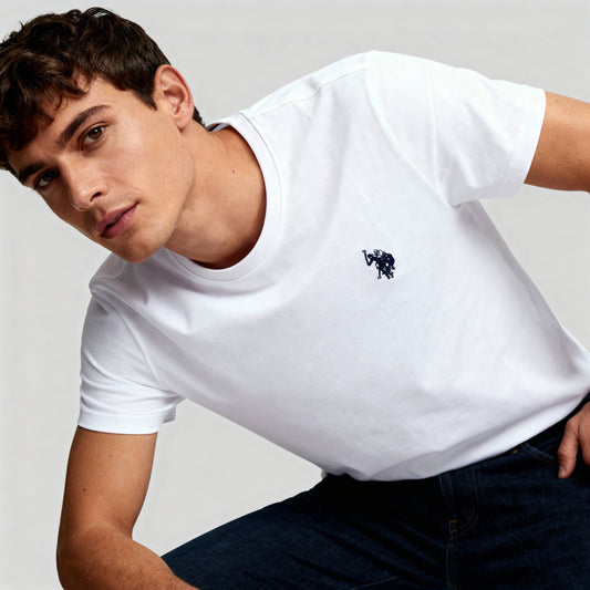 T-Shirt Homem Us Polo Homem Branca