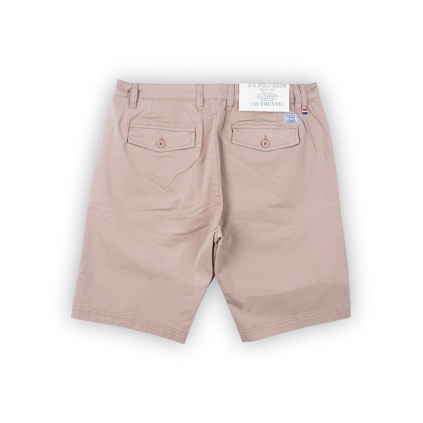 Calções Homem US Polo Bege Casual com Bordado de Logótipo