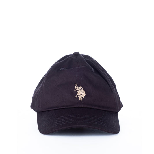 Boné US Polo Preto com Logótipo Bordado