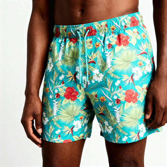 Calções Banho Homem Us Polo Verde multicolor