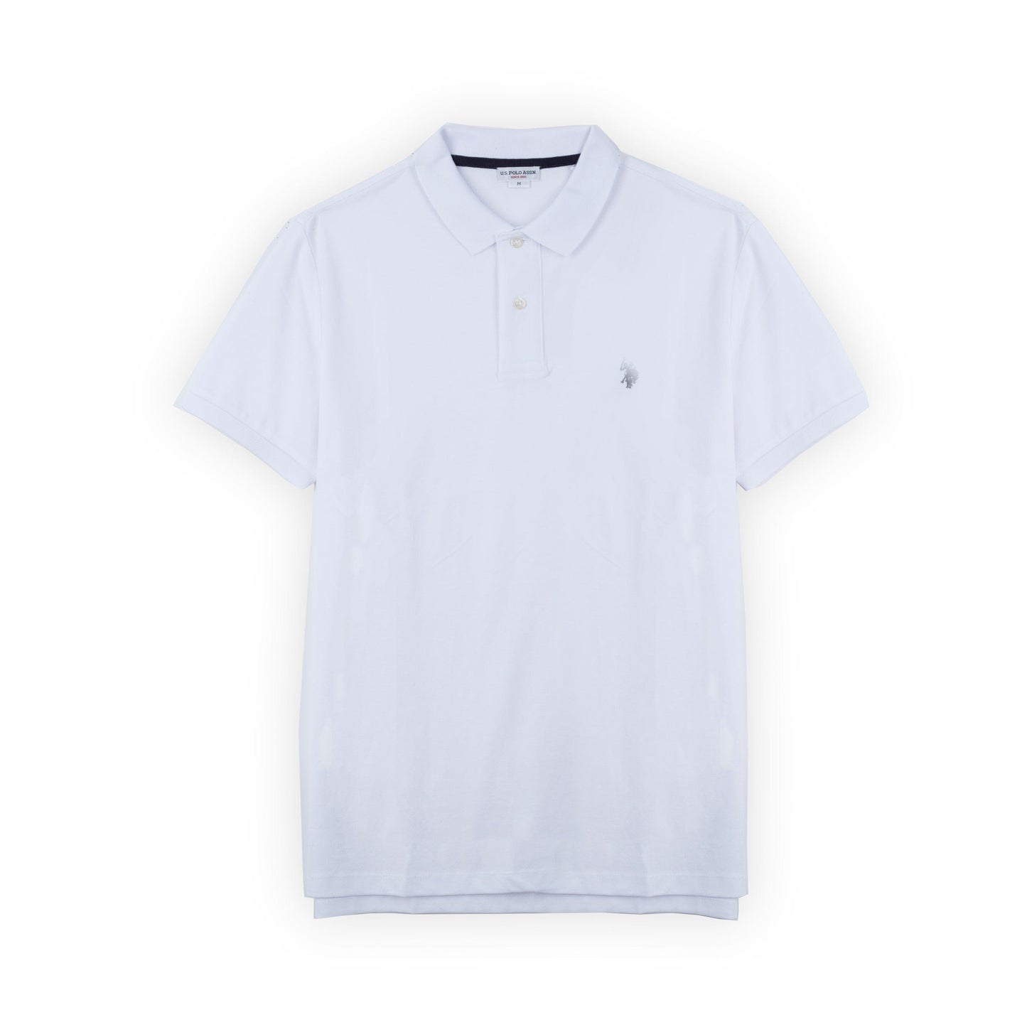Polo Homem US Polo Branco com Logótipo Bordado
