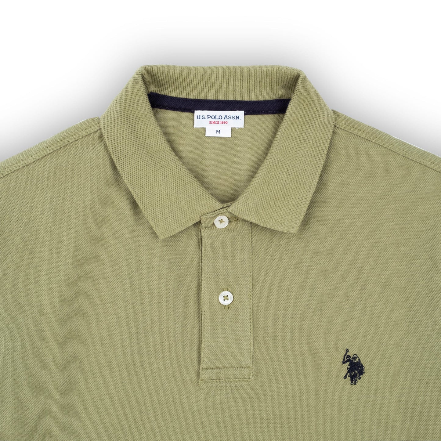 Polo Homem US Polo Verde com Logótipo Bordado