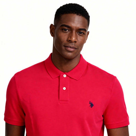 Polo Homem Us Polo Homem Vermelho