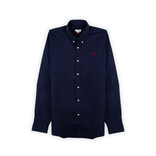 Camisa Homem US Polo, Azul Marinho, Botões Brancos