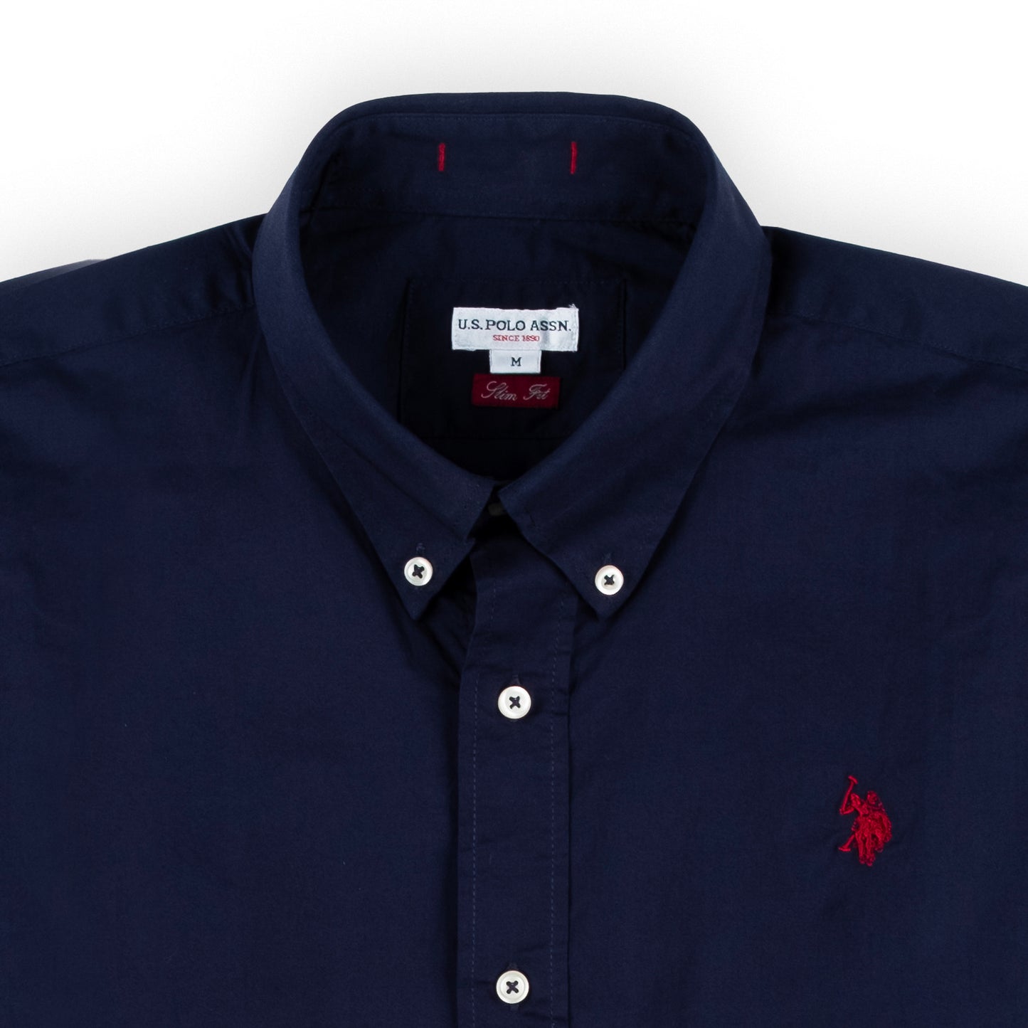 Camisa Homem US Polo, Azul Marinho, Botões Brancos