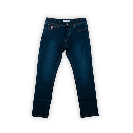 Calças Homem Jeans US Polo Azul Escuro com Corte Clássico
