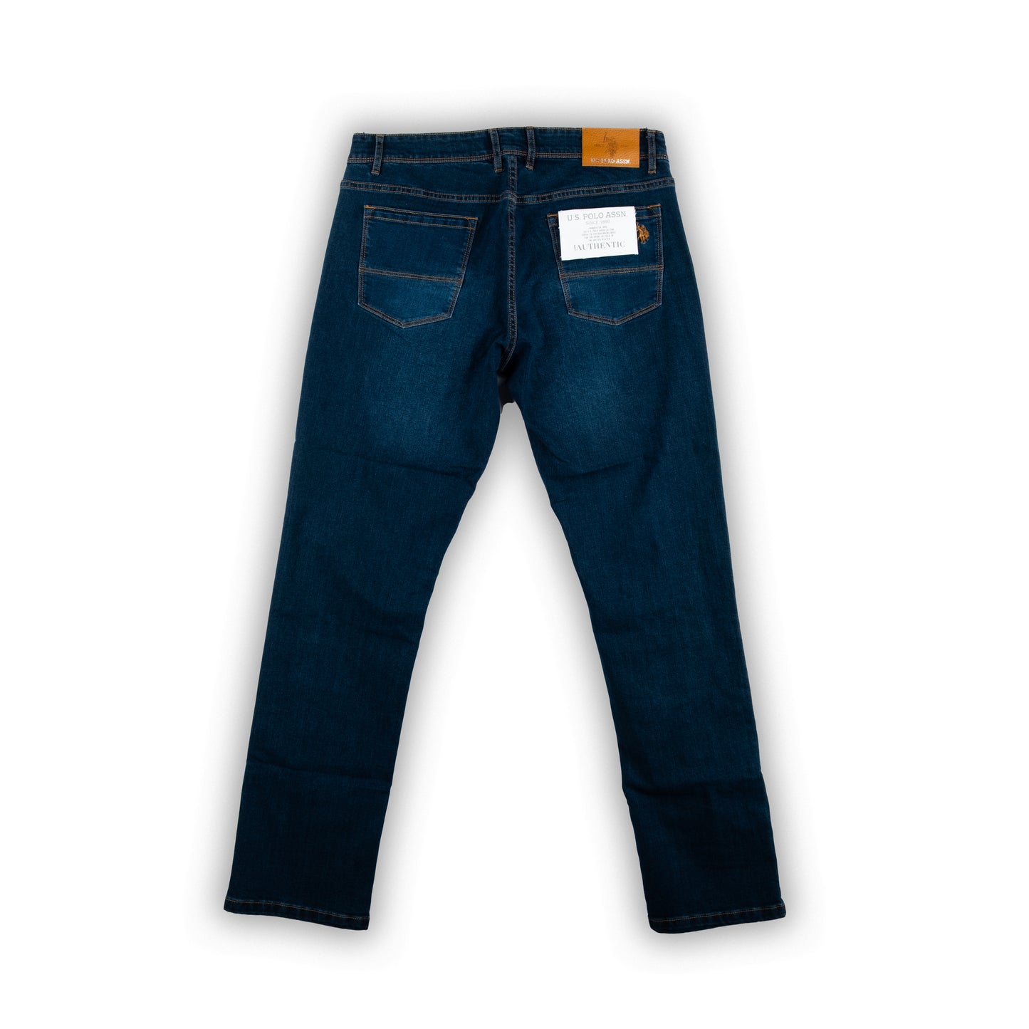 Calças Homem Jeans US Polo Azul Escuro com Corte Clássico