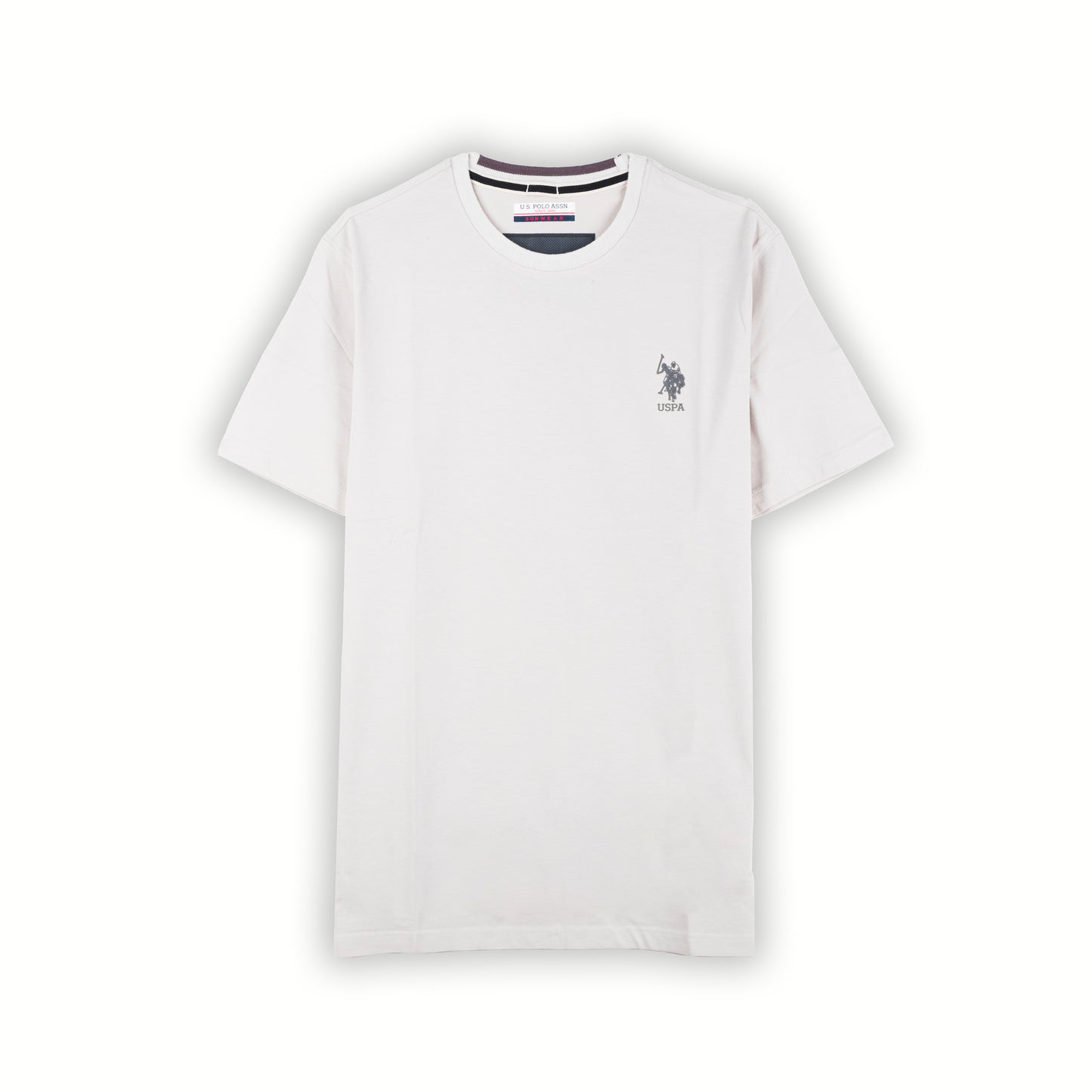 T-Shirt Homem Us Polo Branca com Logo