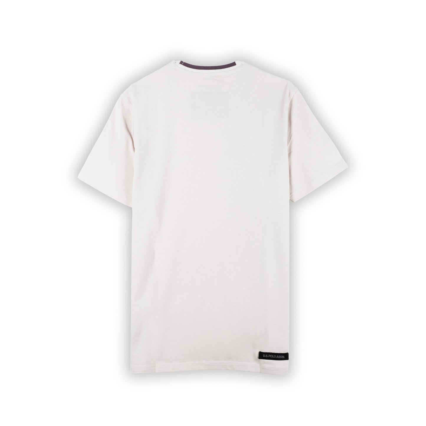 T-Shirt Homem Us Polo Branca com Logo