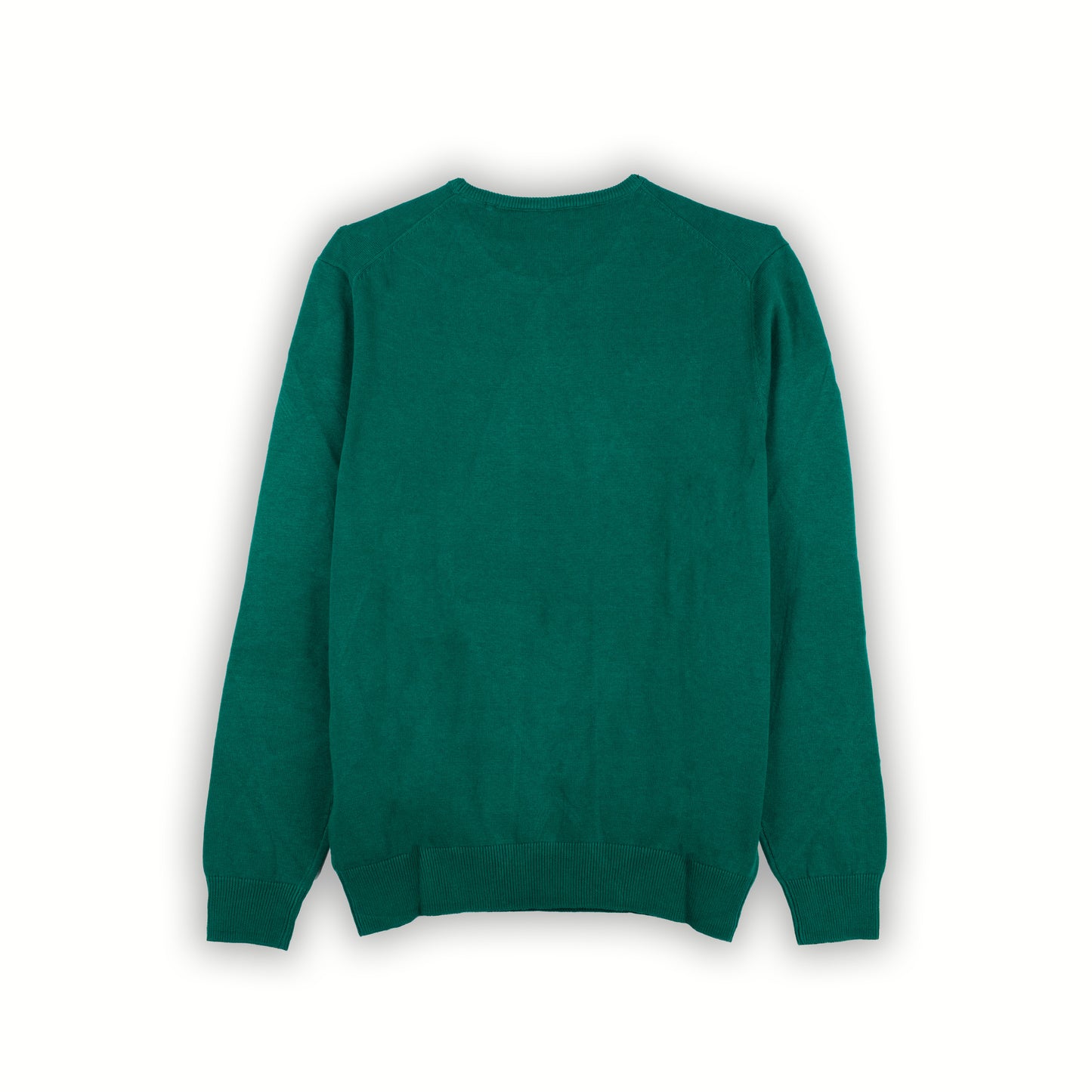 Camisola Homem US Polo Verde com Logo Bordado Contrastante e Gola Redonda