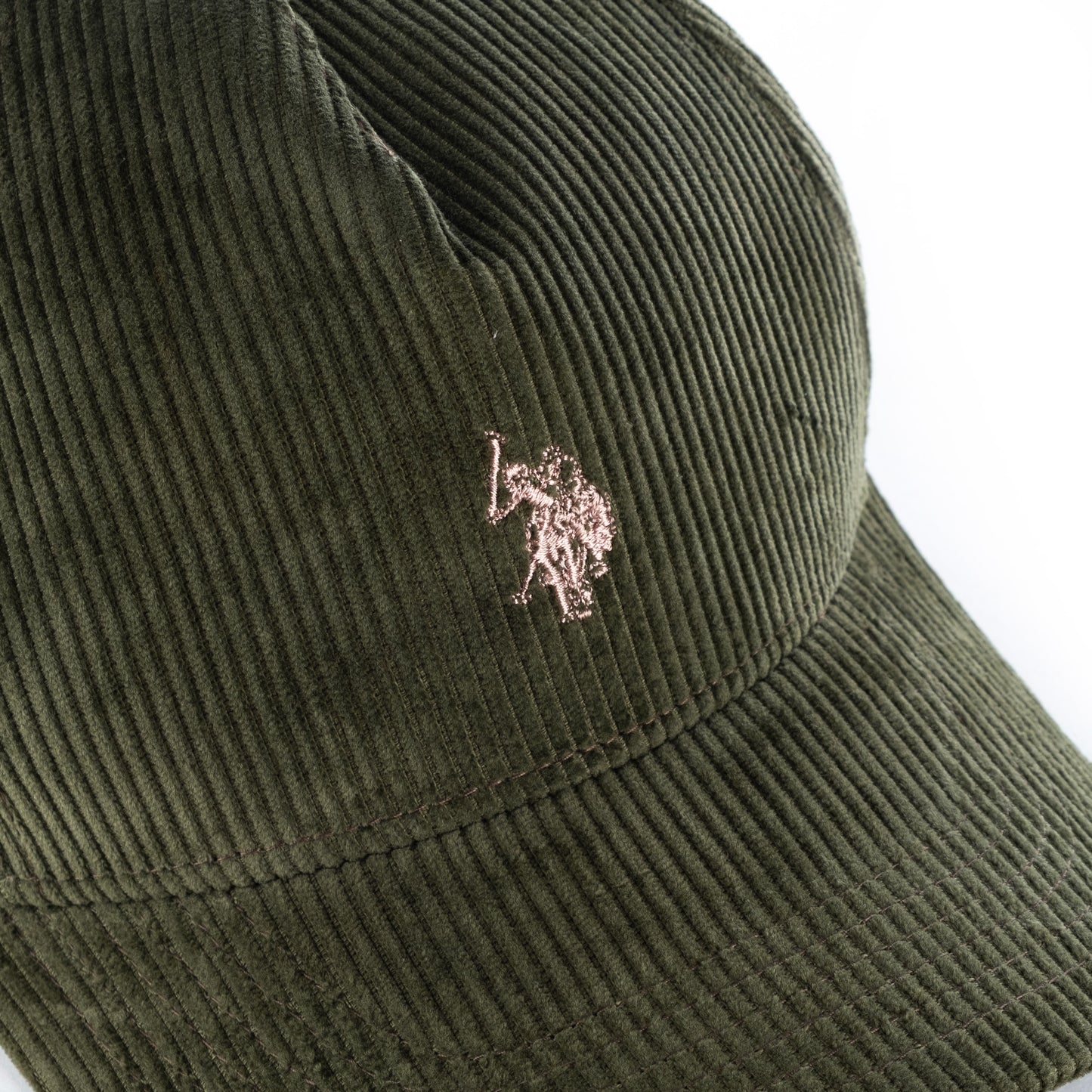 Boné Masculino US Polo Verde Azeitona com Bordado