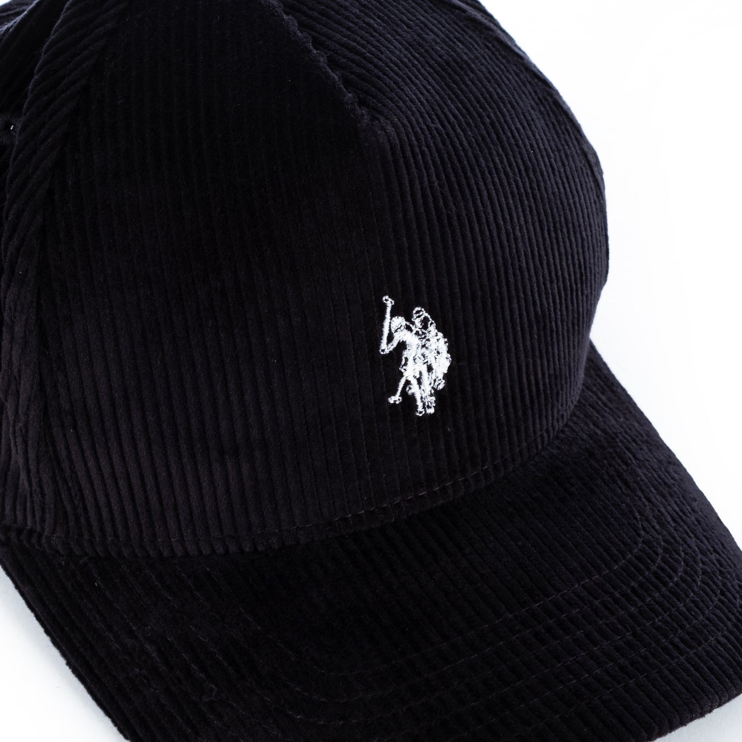 Boné Masculino US Polo Preto com Logo Bordado