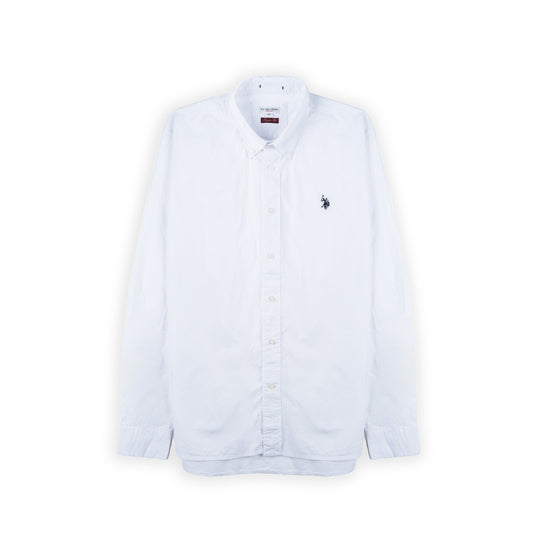 Camisa Homem U.S. Polo Assn. Branca com Logótipo Bordado