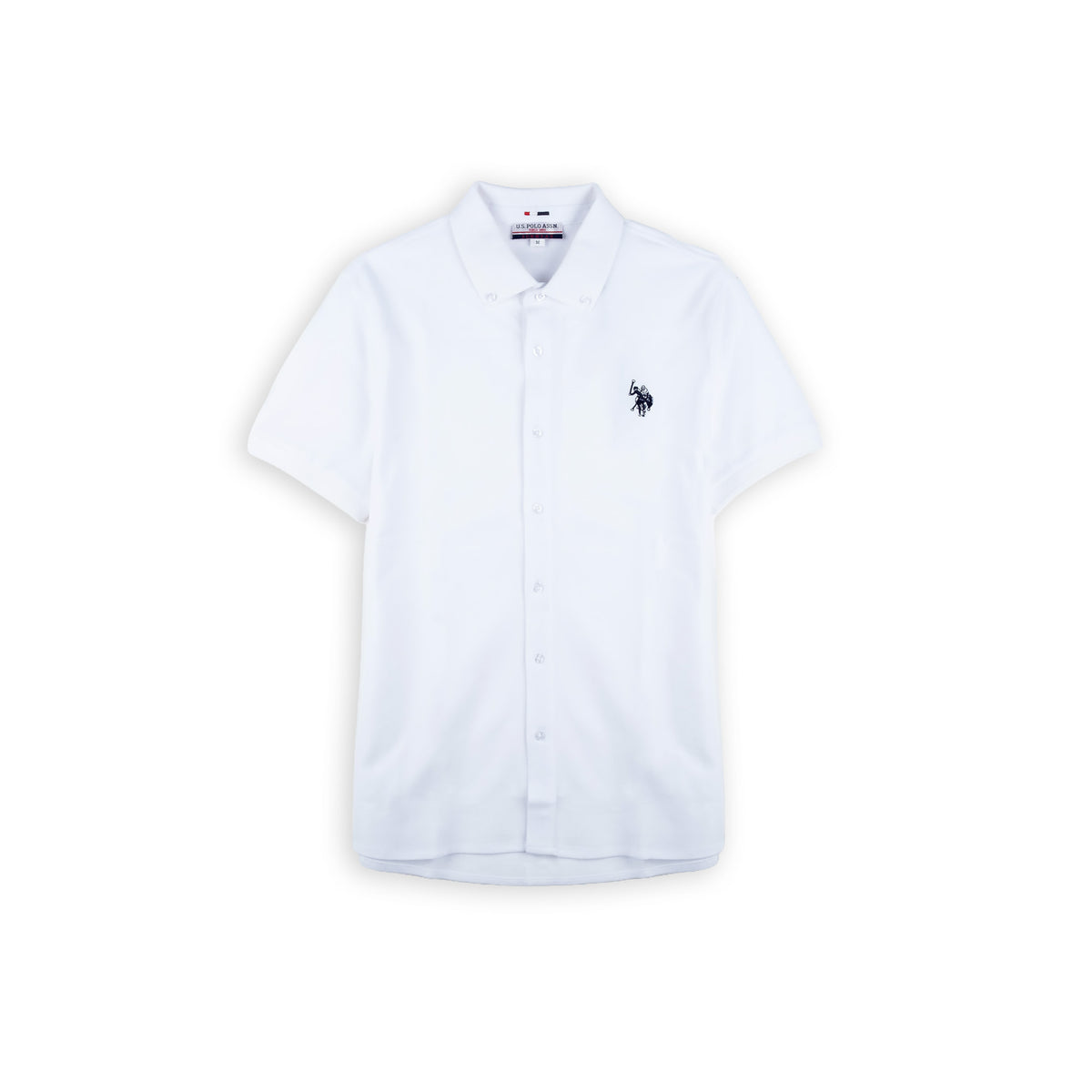 Camisa Homem U.S. Polo Assn. Branca de Manga Curta