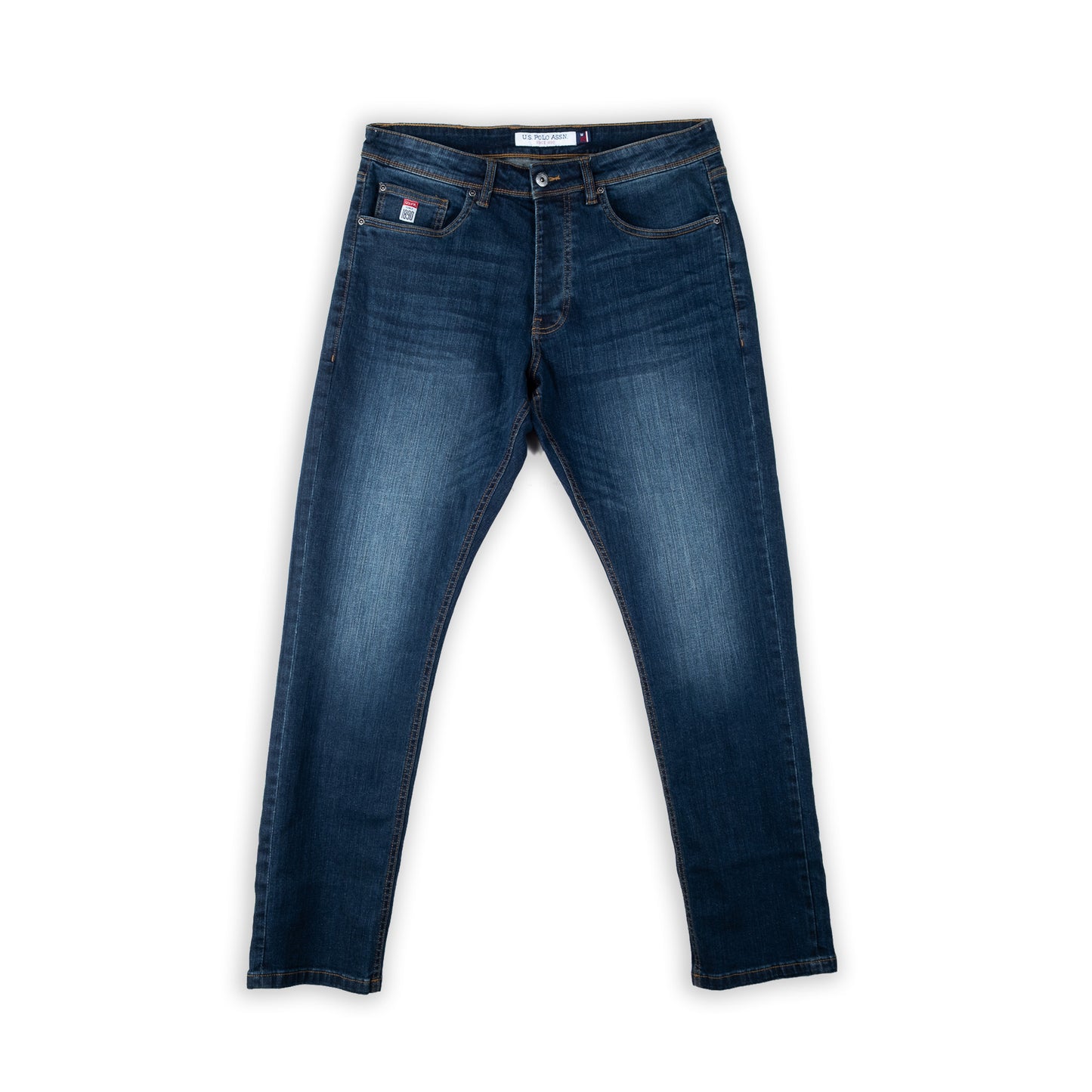 Calças de Ganga Homem U.S. Polo Assn. Azul Escuro com Efeito Desgastado
