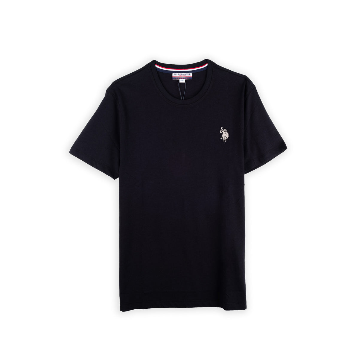 T-shirt Homem U.S. Polo Assn. Preta com Logótipo Bordado