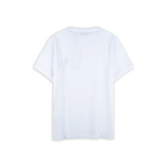 T-shirt Homem U.S. Polo Assn. Branca com Logótipo Contrastante