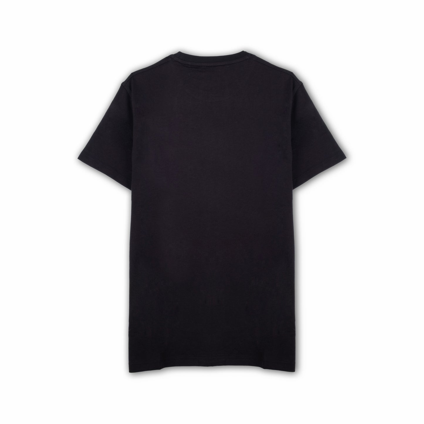 T-shirt Homem US Polo Preto com Logo Frontal e Texto Gráfico