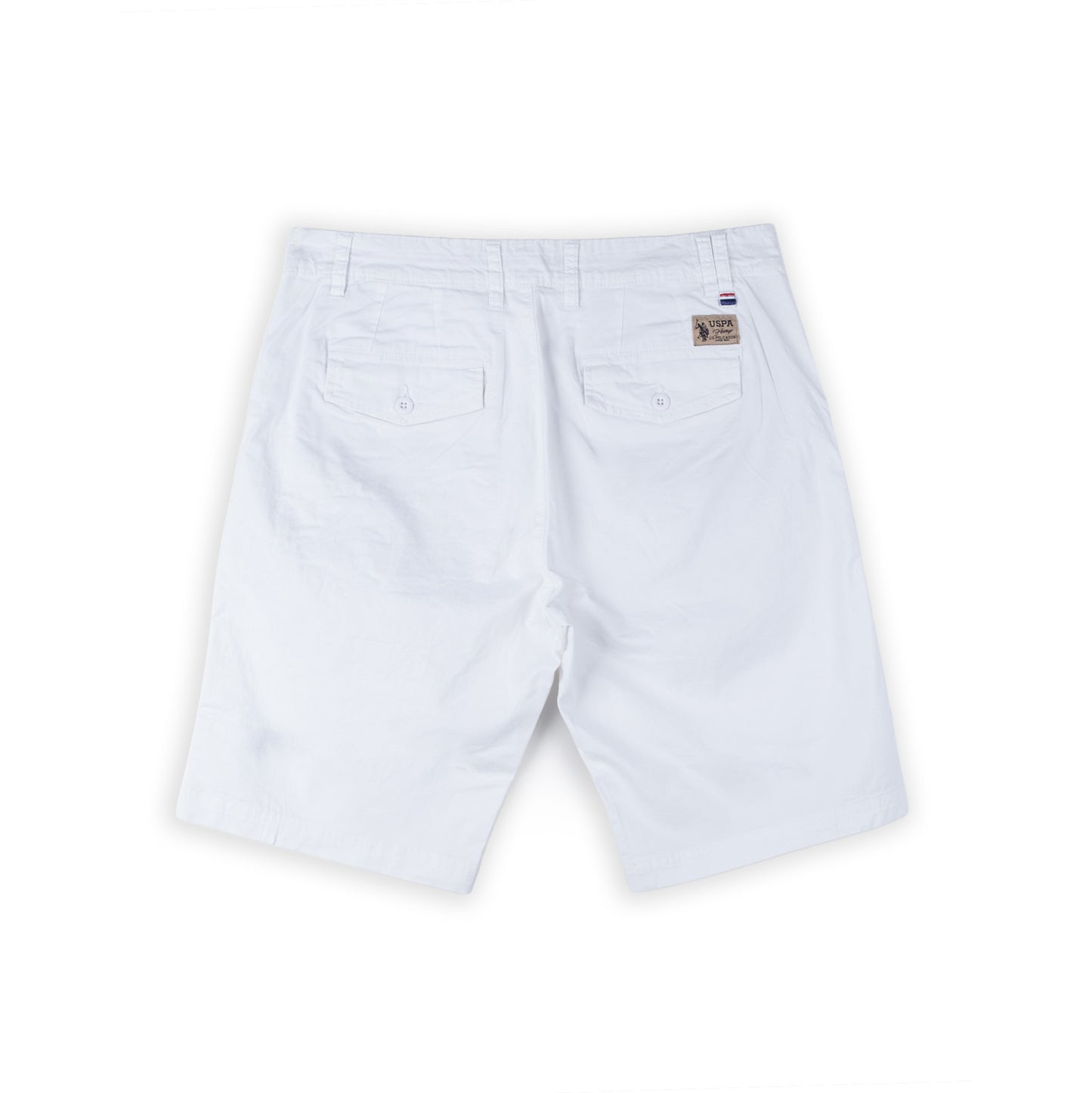 Calção Chino Homem U.S. Polo Assn. Branco com Logótipo