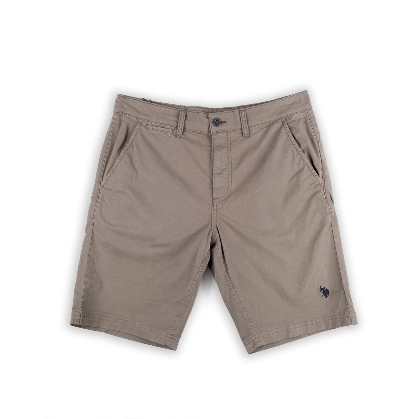 Calções Homem U.S. Polo Assn. Bege com Bolsos e Logótipo Bordado