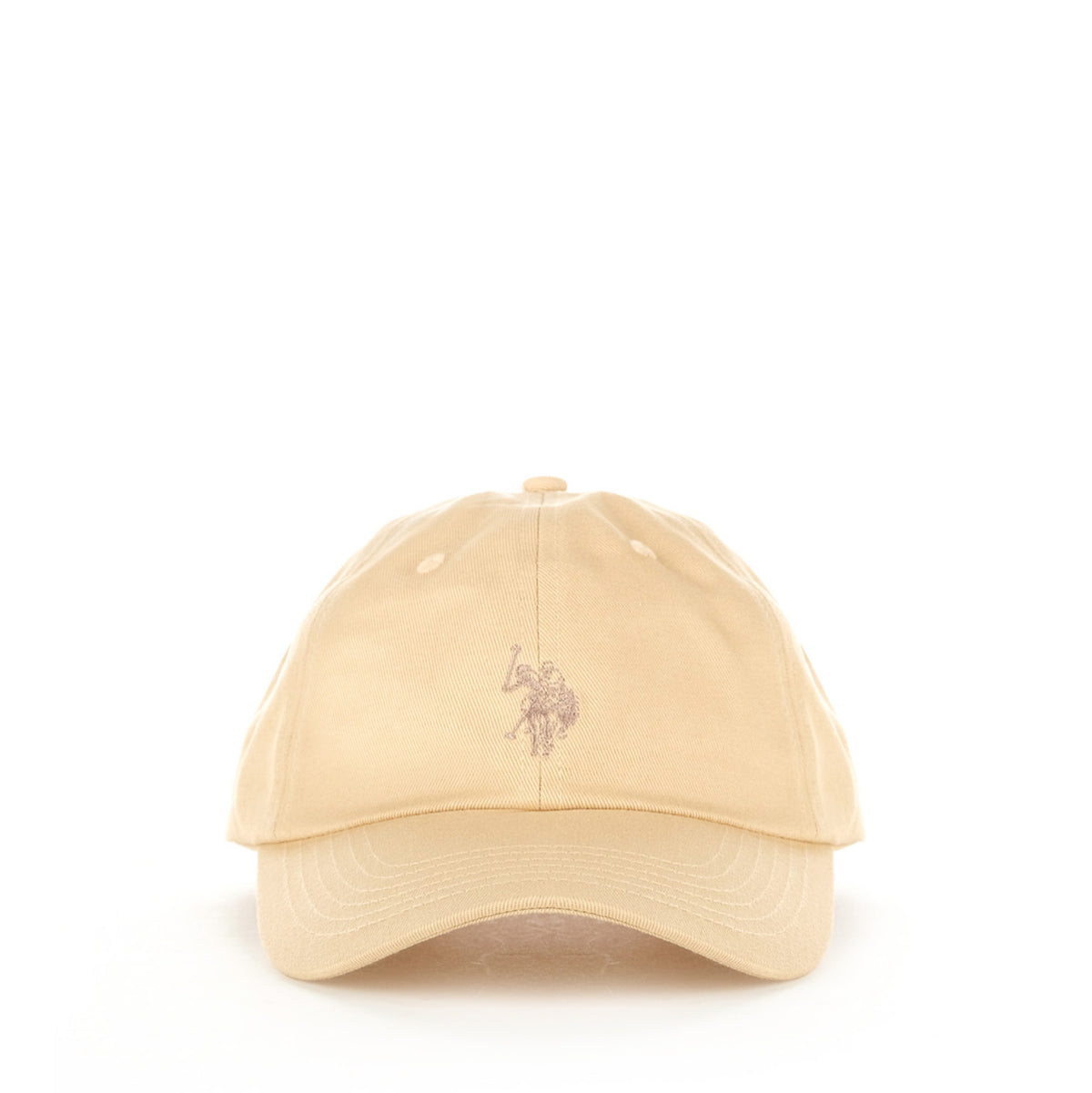 Boné Homem U.S. Polo Assn. Bege com Logótipo Bordado