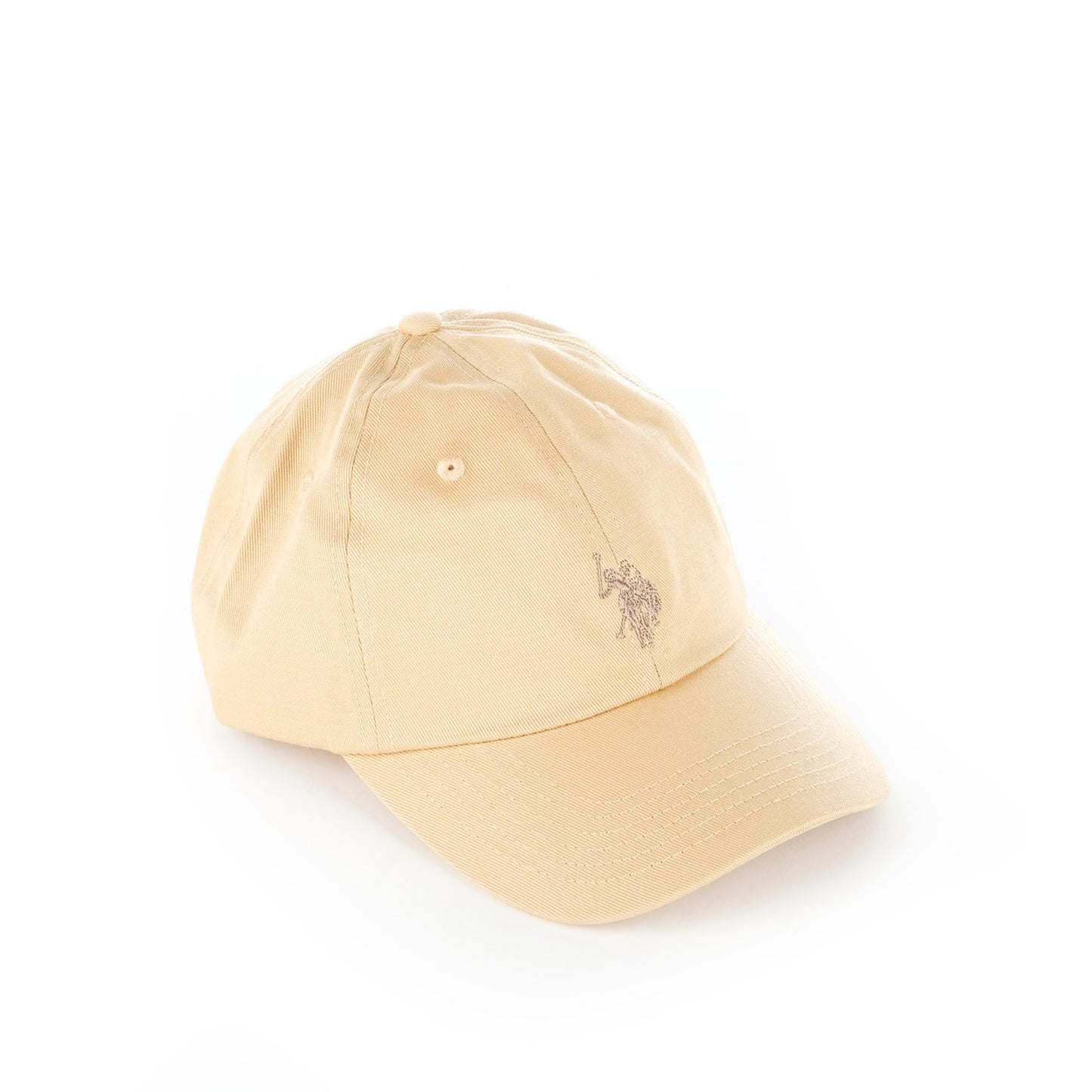 Boné Homem U.S. Polo Assn. Bege com Logótipo Bordado