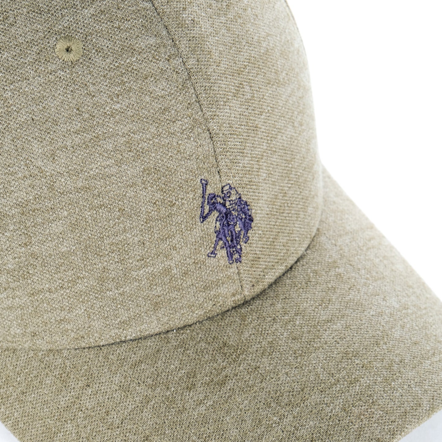 Boné Homem U.S. Polo Assn. Caqui com Logótipo Contrastante