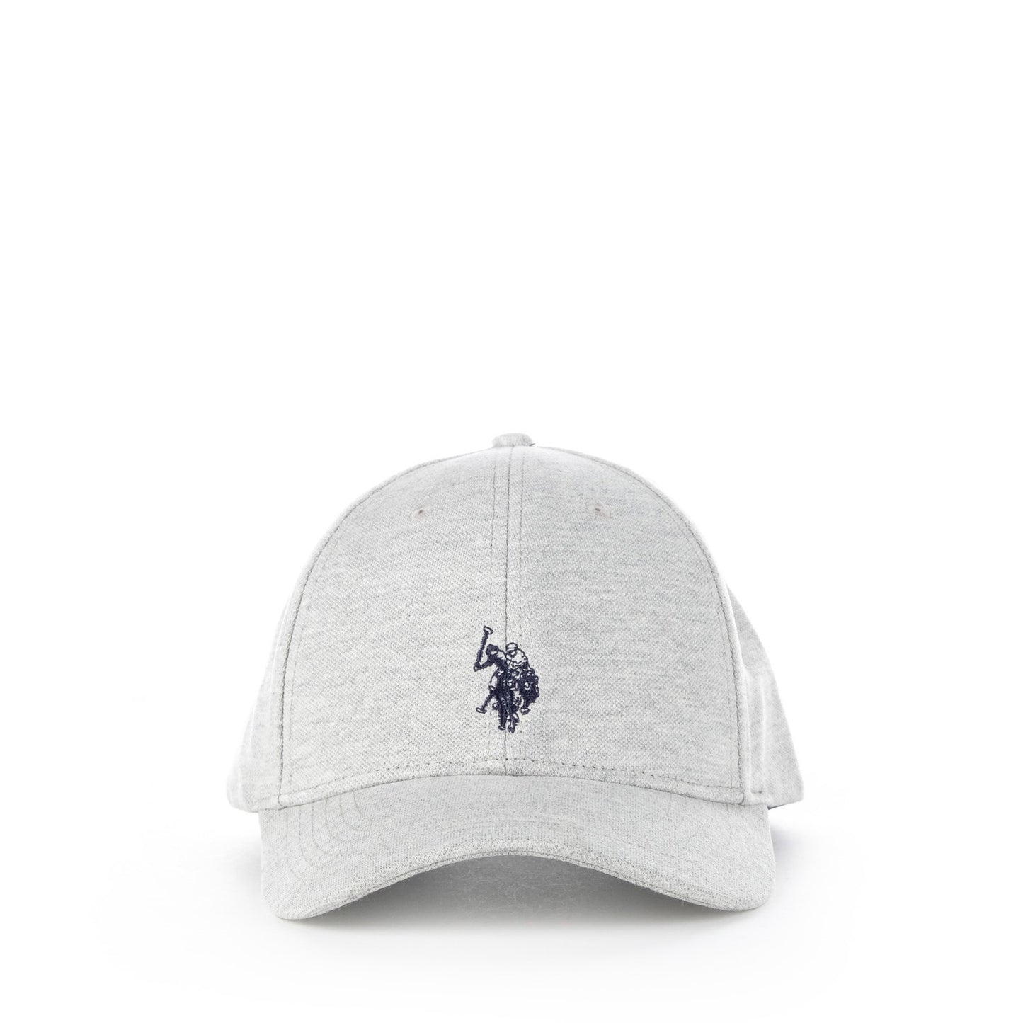 Boné Homem U.S. Polo Assn. Cinzento Claro Mesclado com Logótipo Bordado Contrastante