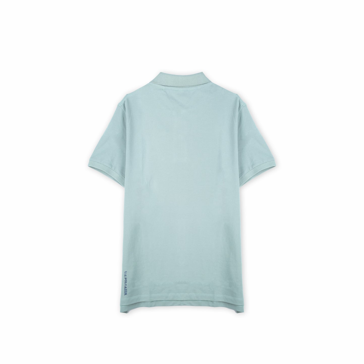 Polo Homem US Polo Verde Água com Logo Bordado no Peito e Gola Clássica