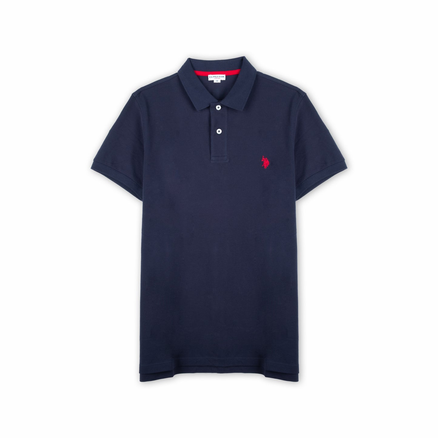 Polo Homem US Polo Azul Escuro com Logo Bordado no Peito e Gola Clássica