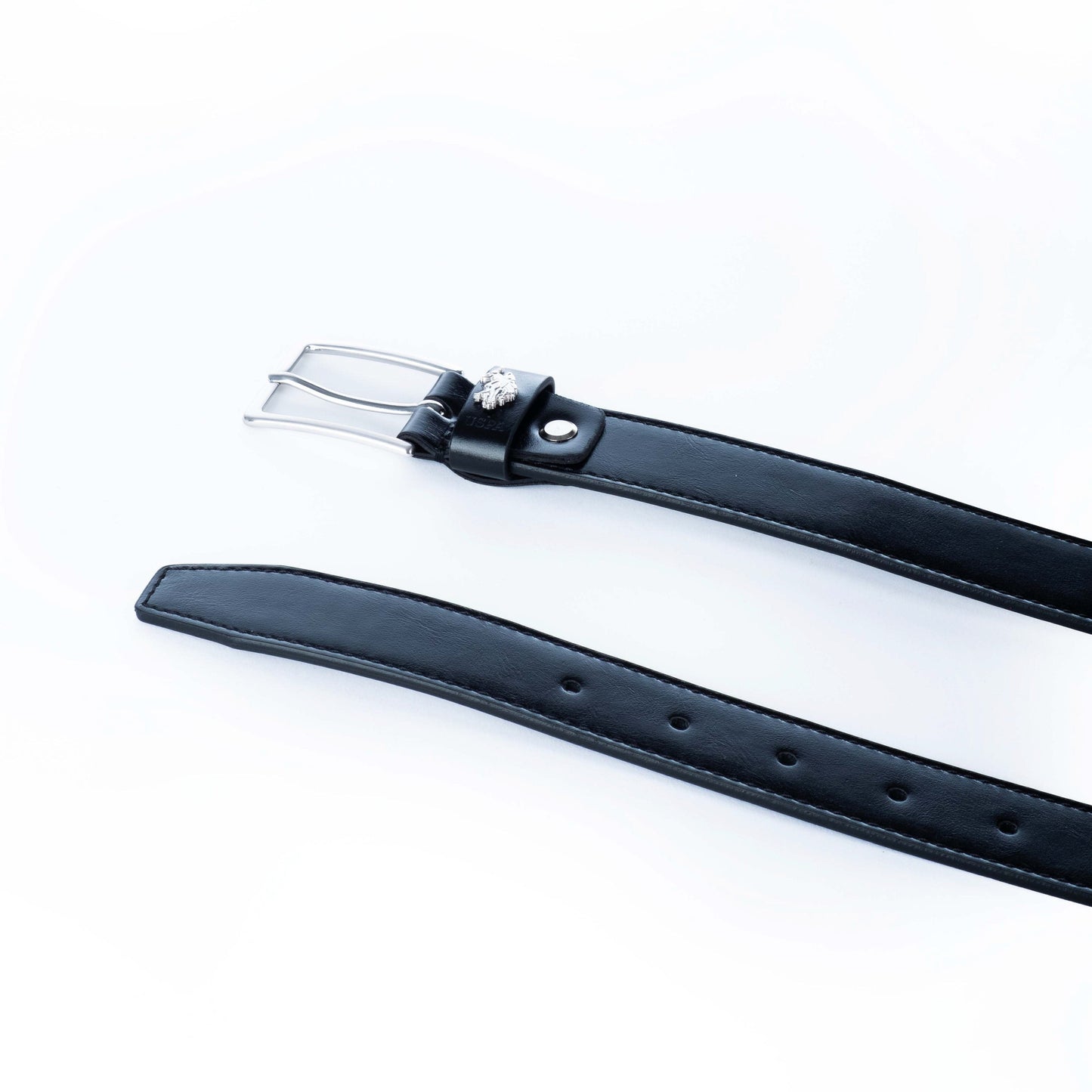 Cinto Homem US Polo Preto em Pele com Fivela Metálica